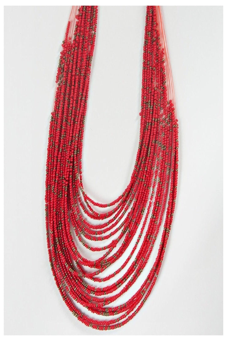 Layers Seed Bead Necklace - Final Sale