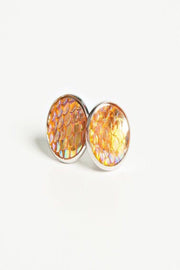 Mermaid Scales Stud Earrings - Final Sale