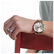 Rose Gold Watch with Colored Face Display - Final Sale