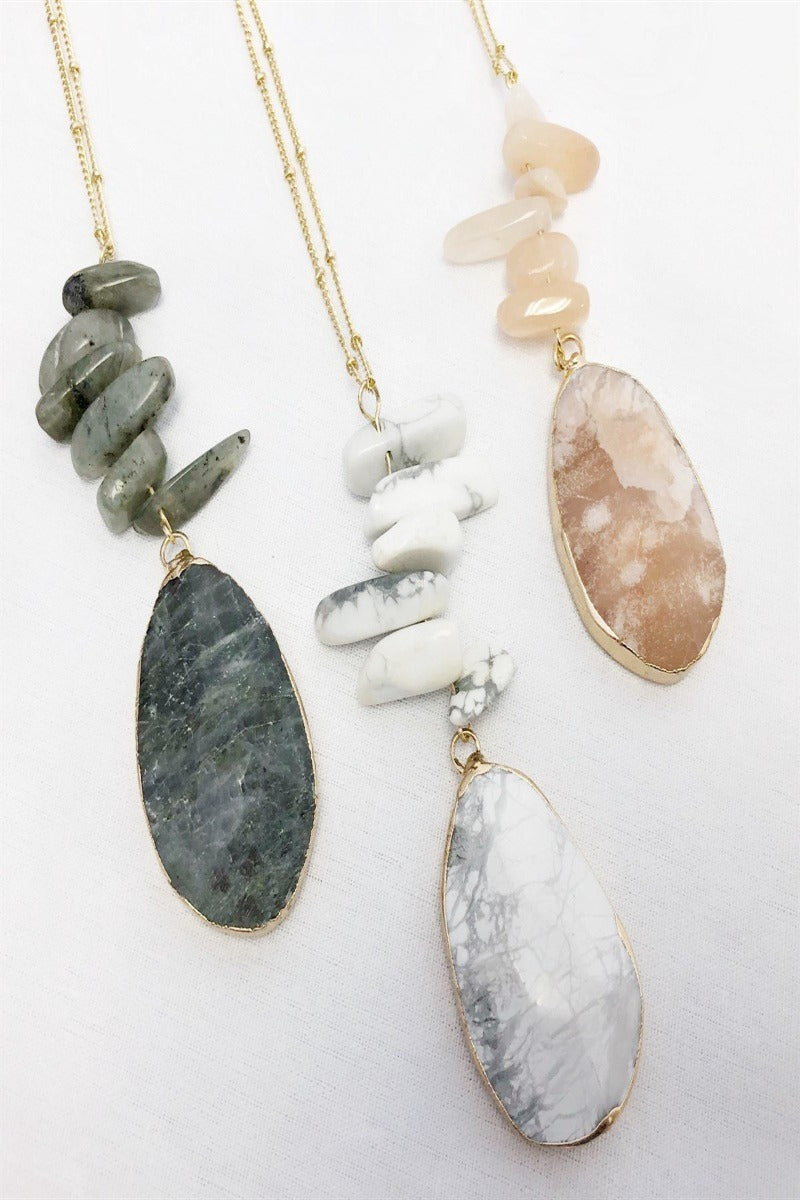 Large Stone Pendant - Final Sale