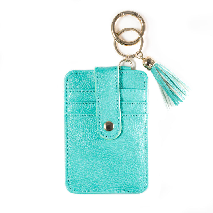 Keychain wallet for women - Credit Card Wallet - Slim Minimalist Wallet -  wallet - Shop AOLeatherGoods Card Holders & Cases - Pinkoi
