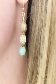 Semi Precious Bead Earrings - Final Sale