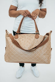 candace quilted weekender - final sale