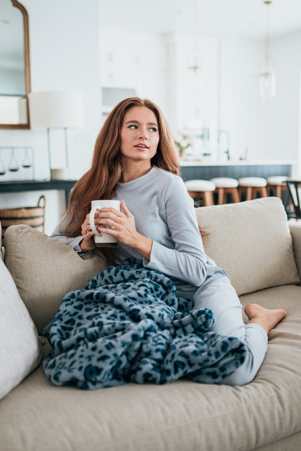 Sadie Leopard Print Blanket - Final Sale
