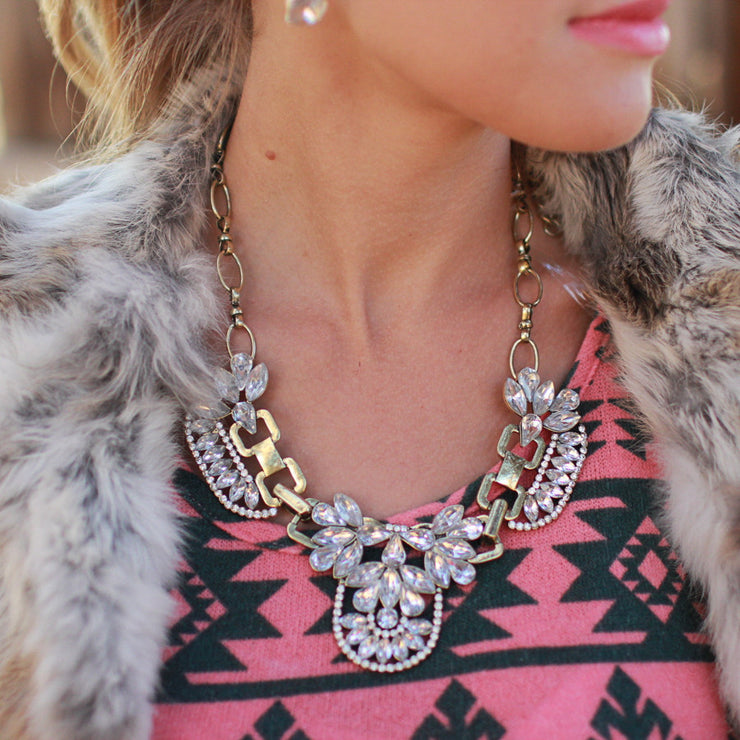 Crystal Glam Necklace - Final Sale