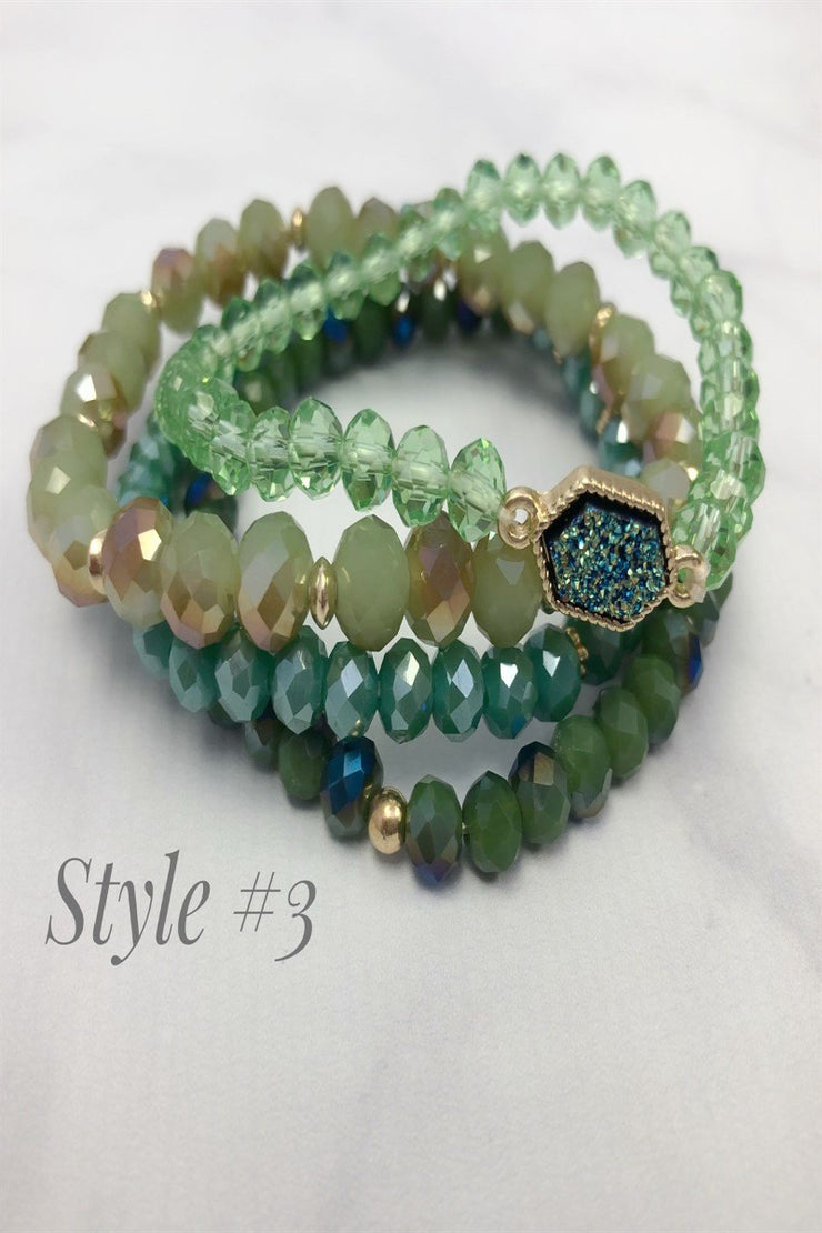 stackable stretch bracelet sets - Final Sale